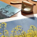 Reduction linocutting with Alexandra Buckle, 24th/25th July 2021